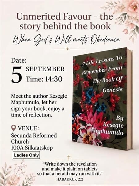 poster of a book launch event