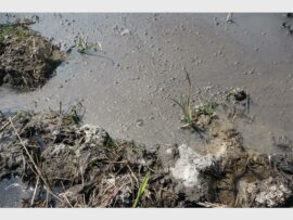 a sewage water pit