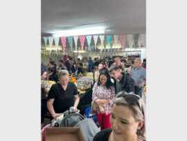 stalls at a market