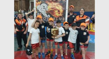 a group of young wrestlers