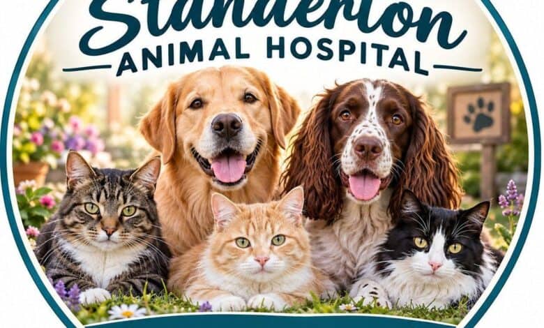 a badge for standerton animal hospital