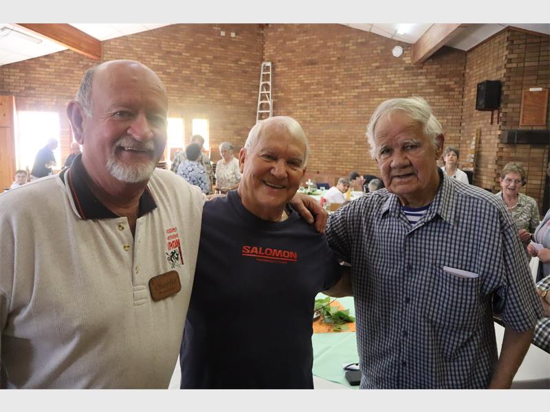 three elderly people