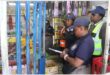 law enforcement close down a tuck shop