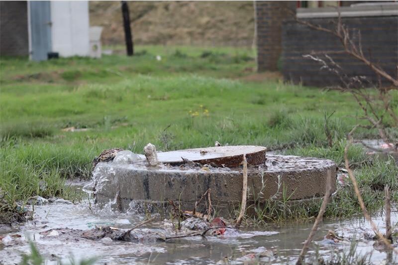 a huge an continues sewage spill