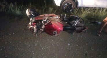 motorbike that was in an accident